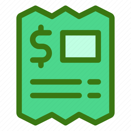 Bill, check, cheque, commerce, ecommerce, finance, receipt icon - Download on Iconfinder
