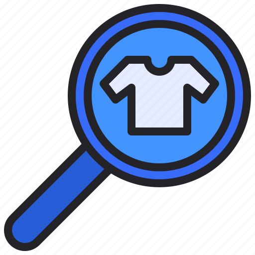 Commerce, ecommerce, find, magnifier, search, shirt, zoom icon - Download on Iconfinder