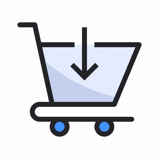 Buy, cart, commerce, down, ecommerce, in, trolley icon - Download on Iconfinder