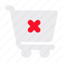 remove, trolley, cart, online, store, ecommerce