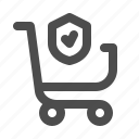 secure shopping, shopping cart, protected, privacy