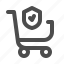 secure shopping, shopping cart, protected, privacy 