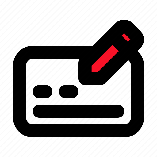 Check, money, cheque, writing, tool, currency icon - Download on Iconfinder