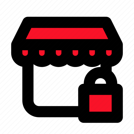 Lock, store, shop, commerce, food icon - Download on Iconfinder