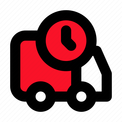 Logistics, delievry, delivery, time, truck, transport icon - Download on Iconfinder