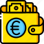 currency, ecommerce, euro, money, payment, wallet 