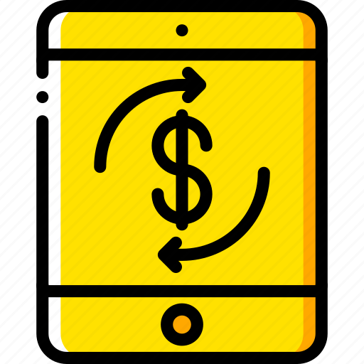 Dollar, ecommerce, ipad, mobile, payment, processing icon - Download on Iconfinder
