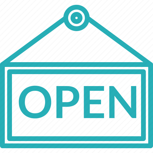 Open, market, open board, open sign, shop icon - Download on Iconfinder
