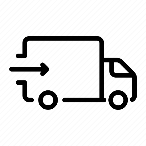 Fast, delivery, truck, logistics, transportation, package, car icon - Download on Iconfinder