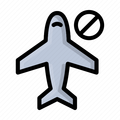 Flight, stop, notallowed, travel, covid icon - Download on Iconfinder