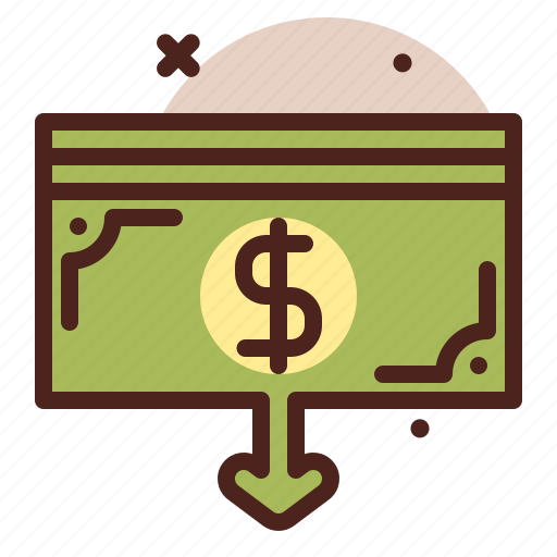 Arrow, business, dollar, economy, finance, recession icon - Download on Iconfinder