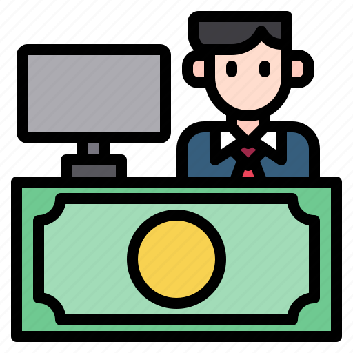 Business, businessman, computer, economy, finance, money icon - Download on Iconfinder