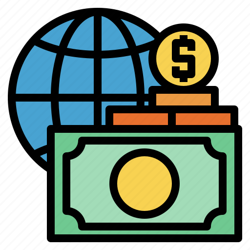 Business, coin, economy, finance, globe, money icon - Download on Iconfinder