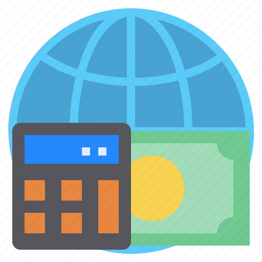 Business, calculator, economy, finance, globe, money icon - Download on Iconfinder