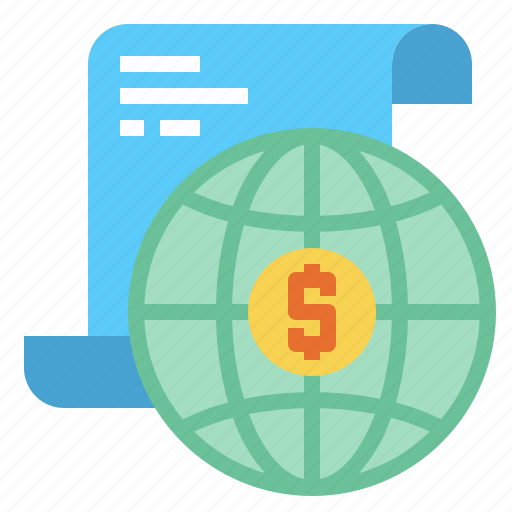 Business, economy, file, finance, globe, invoice, money icon - Download on Iconfinder