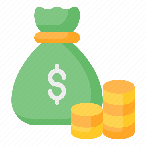 Money bag, money, coin, coin stack, dollar, currency, finance icon - Download on Iconfinder