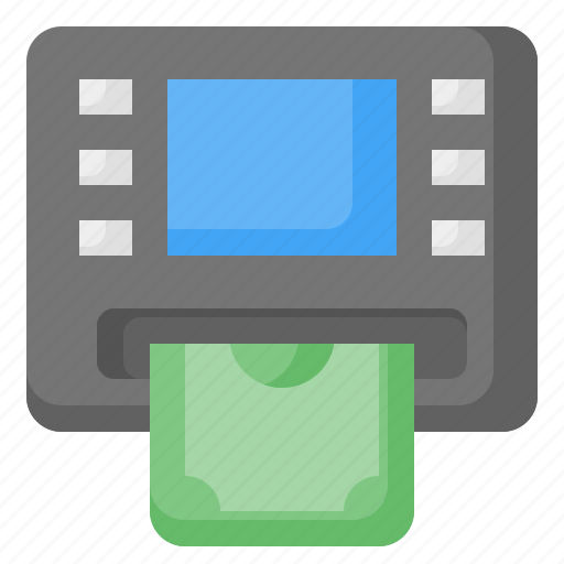 Atm, machine, cash point, withdrawal, withdraw, cash, money icon - Download on Iconfinder
