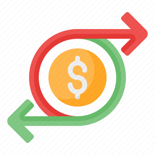 Cash flow, money flow, money, cash, dollar, investment, arrow icon - Download on Iconfinder