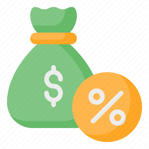 Tax, taxes, percent, percentage, money, money bag, finance icon - Download on Iconfinder
