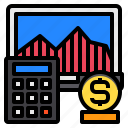 graph, financial, business, computer, calculator, currency