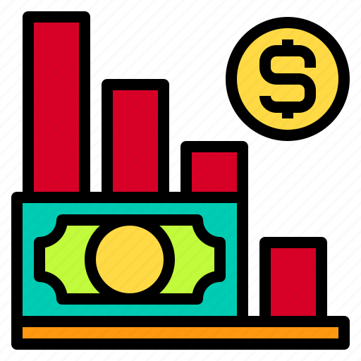 Financial, economic, crisis, graph, currency icon - Download on Iconfinder