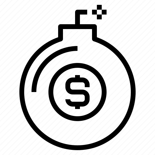 Bomb, crisis, financial, economic, currency icon - Download on Iconfinder