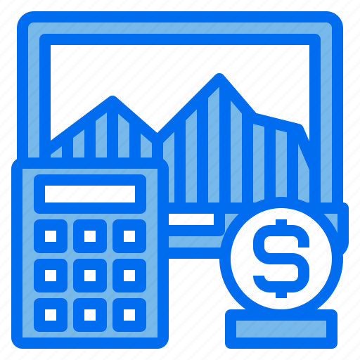 Graph, calculator, currency, financial, business, computer icon - Download on Iconfinder