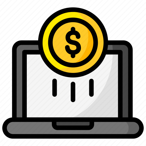 Money, laptop, dollar, finance, payment icon - Download on Iconfinder