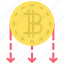 bitcoin, loss, crypto, cryptocurrency, cash 