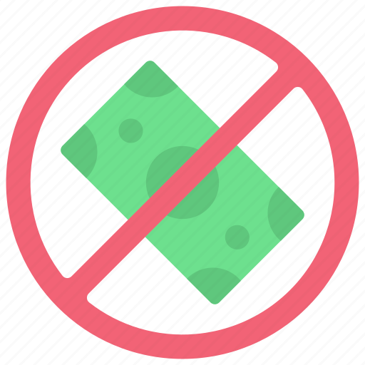 No, money, prohibited, cash, note icon - Download on Iconfinder