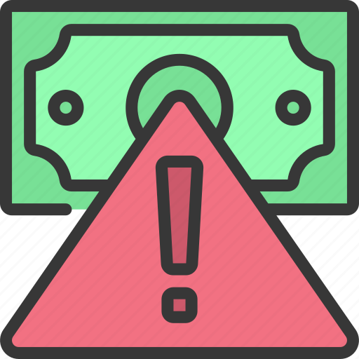 Financial, crisis, error, cash, warning, crash icon - Download on Iconfinder