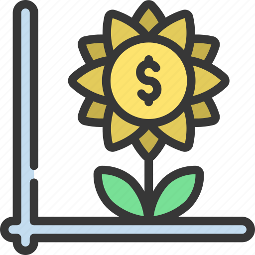 Financial, growth, flower, organic icon - Download on Iconfinder