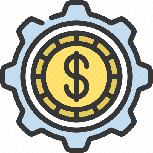 Money, management, cash, coin, cog, gear icon - Download on Iconfinder