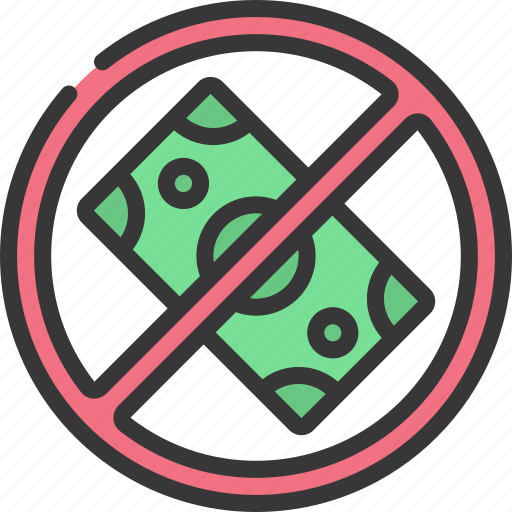 No, money, prohibited, cash, note icon - Download on Iconfinder