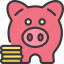 savings, piggy, bank, money, coins 