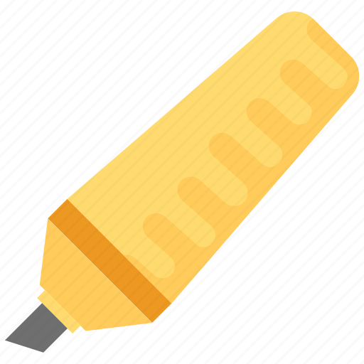 Board marker, highlighter, marker, stationery icon - Download on Iconfinder