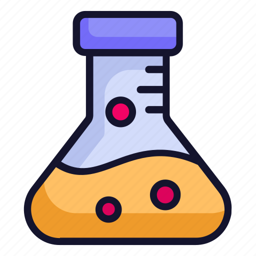 Chemical, chemistry, education, flask, laboratory, test tube icon - Download on Iconfinder
