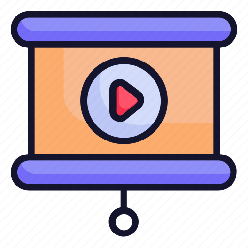 Black board, education, school, education video, learning icon - Download on Iconfinder