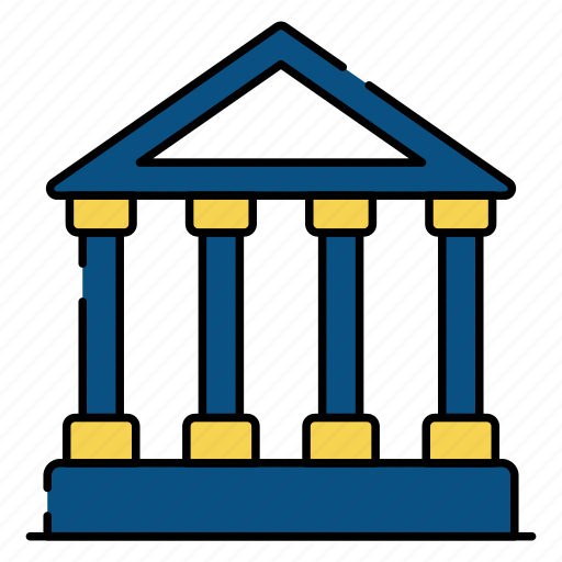 Bank, museum, library, column building, architecture icon - Download on Iconfinder