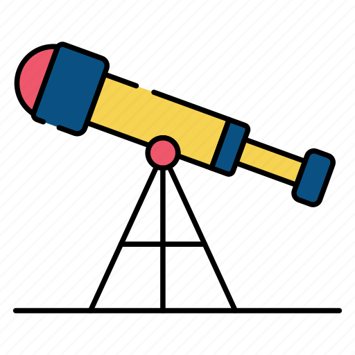 Telescope, spyglass, field glasses, space, science icon - Download on Iconfinder