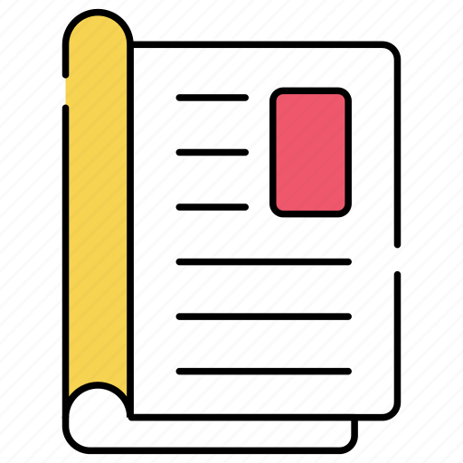 Paper, document, doc, diary, jotter icon - Download on Iconfinder