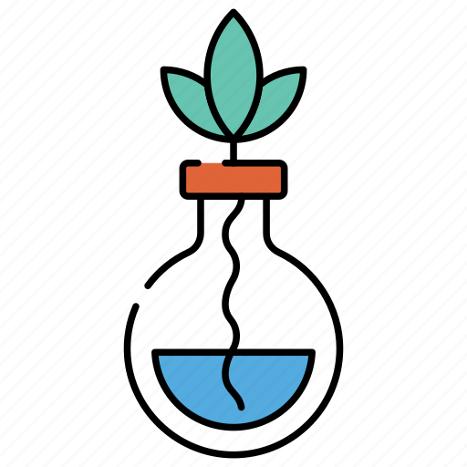 Botany experiment, lab experiment, plant flask, plant growth, biochemistry icon - Download on Iconfinder