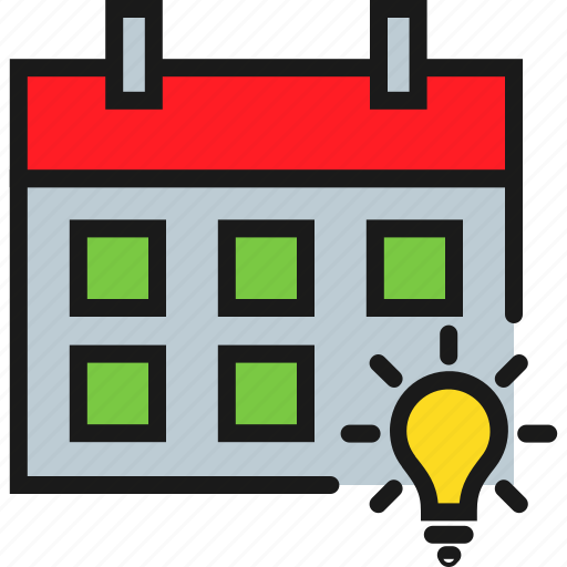 Bulb, calendar, daily, general, idea, inspiration, knowledge icon - Download on Iconfinder