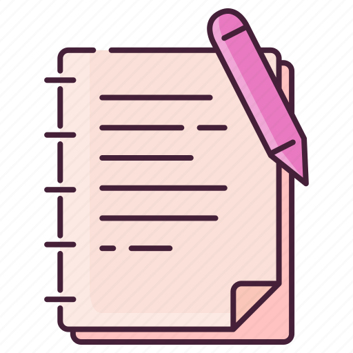 Notebook, note, write, paper, pencil, sheet icon - Download on Iconfinder