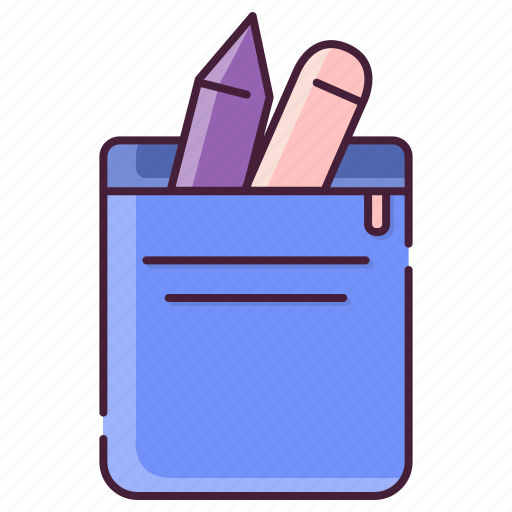 Pencil, bag, pen, pencil case icon - Download on Iconfinder