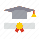 graduation, cap, certificate, diploma