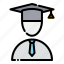 student, graduation cap, education, university 