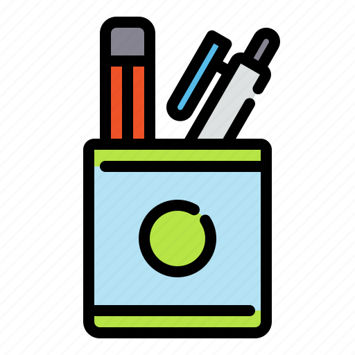 Pen, pencil, holder, glass icon - Download on Iconfinder