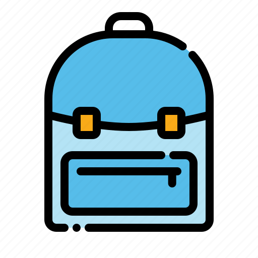 Schoolbag, backpak, student, bag icon - Download on Iconfinder