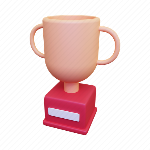 Trophy, award, winner, badge, reward, champion, medal 3D illustration - Download on Iconfinder